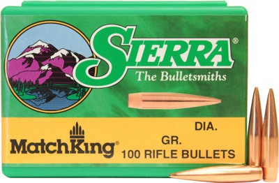 SIERRA BULLETS .22CAL .224 - 69GR HP-BT MATCH 100CT