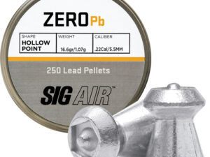 SIG PELLETS 22 ZERO 16.6GR - HP TIP LEAD ALLOY 250 CT