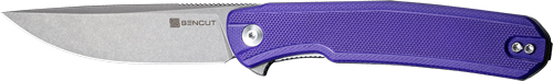 SENCUT KNIFE SCITUS 3.47" - PURPLE G10/GRAY STONEWASH D2