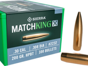 SIERRA BULLETS .30 CAL .308 - 200GR HP-BT MATCHKING X 100CT