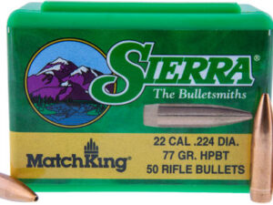 SIERRA BULLETS .22 CAL .224 - 77GR HPBT 50CT