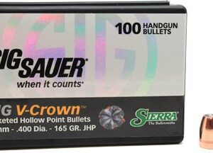 SIERRA BULLETS 10MM .400 - 165GR JHP SIG V-CROWN 100CT