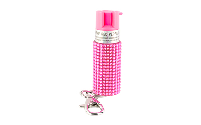 SABRE JEWELED SPRAY W/KEY RING PINK