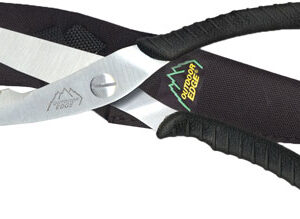 OUTDOOR EDGE GAME SHEARS - 3.5" S/S BLACK W/NYLON SHEATH