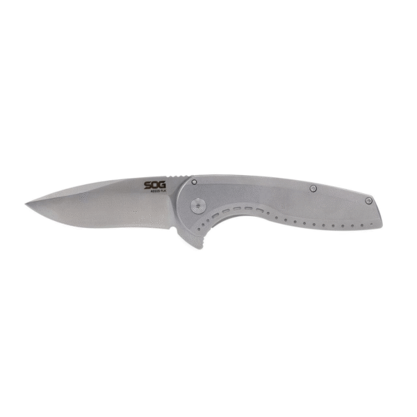 SOG Aegis FLK 2.0 Frame Lock 14-41-03-43 Stonewashed Stainless Steel Pocket Knife