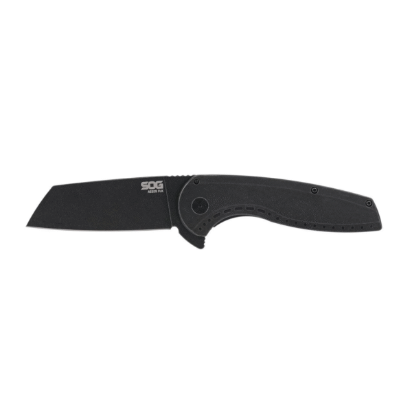SOG Aegis FLK 2.0 Frame Lock 14-41-04-43 Blackwash Stainless Steel Wharncliffe Pocket Knife