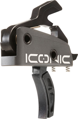 RISE TRIGGER ICONIC GRAY - 2-STAGE 1-2LB AR-15 W/PINS
