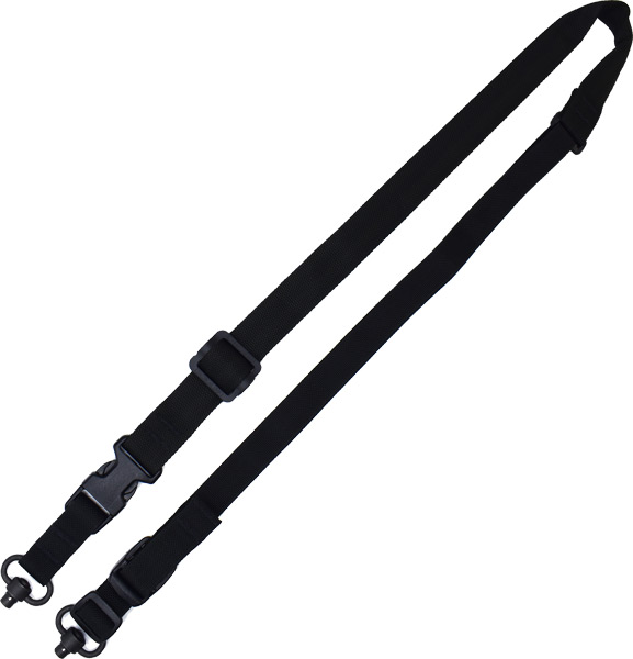 TAC SHIELD SLING 2N1 WARRIOR - QD PUSH BUTTON PADDED BLACK