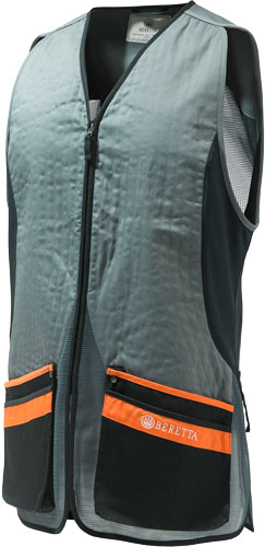 BERETTA MEN'S S.PIGEON VEST - XX-LARGE GREY/ORANGE