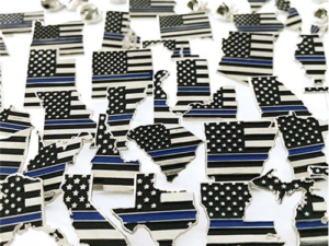 Florida, Thin Blue Line American Flag Pin