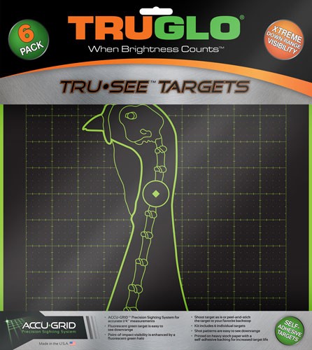TRUGLO TRU-SEE REACTIVE TARGET - TURKEY 6-PACK