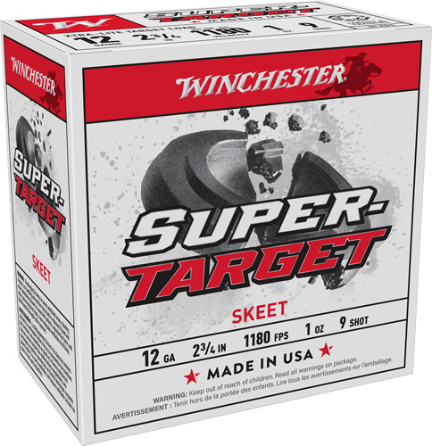 WINCHESTER TARGET 12GA 2.75" - 1OZ #9 1180FPS 250RD CASE LOT