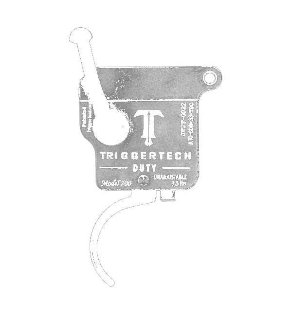 Rem700 Duty - Right Hand, Black Curved, With Bolt Release