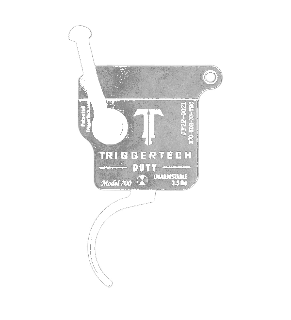 Rem700 Duty - Right Hand, Black Curved, No Bolt Release