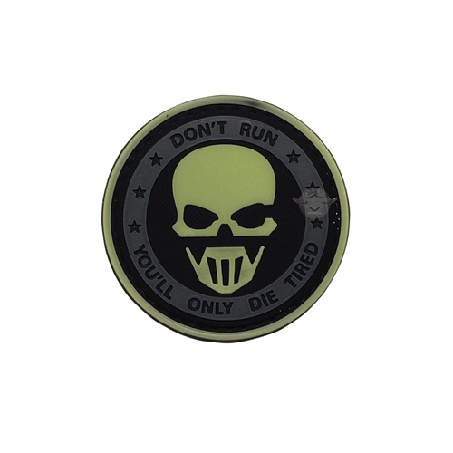 Don't Run Ghost Night Glow Morale Patch (6 PACK)