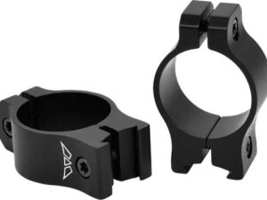 WARNE VAPOR 1" LOW MATTE RINGS - ALUMINUM FITS 3/8-11MM DVETAIL