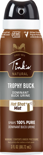 TINKS DEER LURE TROPHY BUCK - HOT SHOT MIST 3OZ. AEROSOL