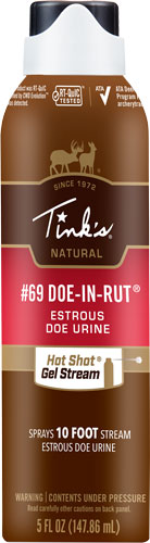 TINKS DEER LURE #69 DOE-IN-RUT - HOT SHOT GEL 5OZ. AEROSOL