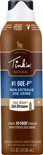 TINKS DEER LURE #1 DOE-P NON - ESTRUS HOT SHOT GEL 5OZ. AERO