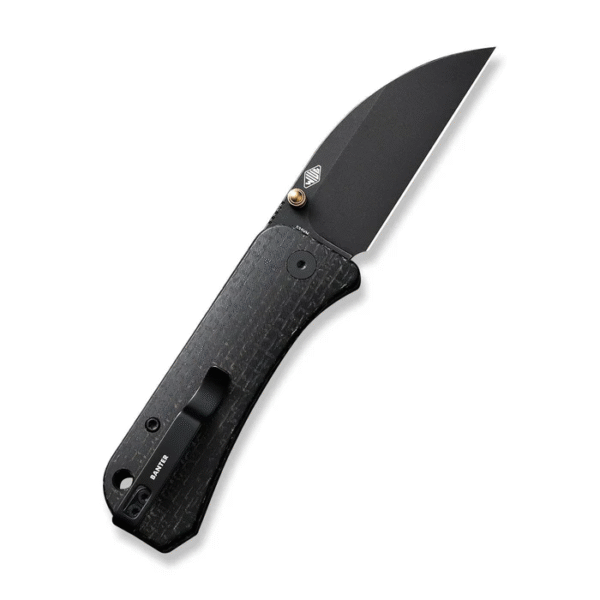 WEKNIFE Banter Wharncliffe Thumb Stud Knife Micarta Handle