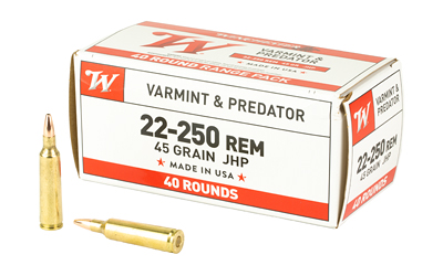 WIN USA 22-250 REM 45GR JHP 40/400