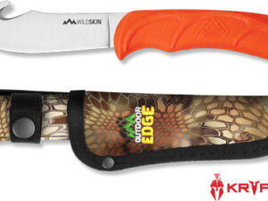 OUTDOOR EDGE WILD SKIN 4.0" - GUTHOOK KNIFE W/ MO SHEATH