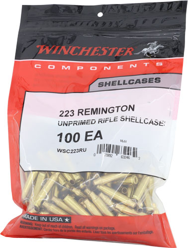 WINCHESTER UNPRIMED CASES 223 - REMINGTON 100 PACK 20PK/CS