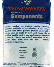 WINCHESTER UNPRIMED CASES 44 - REM MAG 100 PACK 20PK/CS