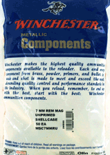WINCHESTER UNPRIMED CASES 7MM - REM MAG 50 PACK 20PK/CS
