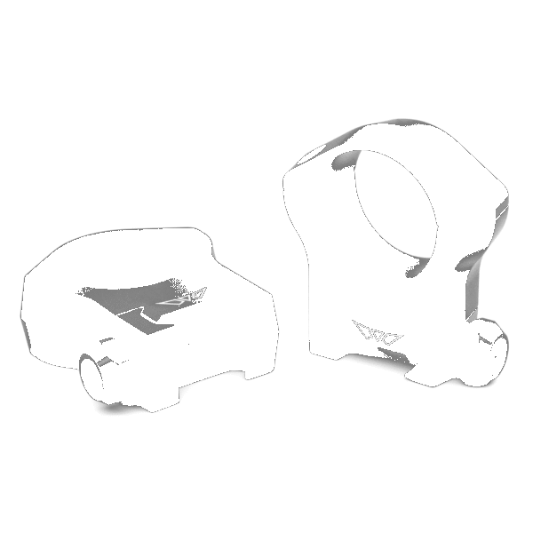 Warne Mountain Tech 30mm, High Matte Rings