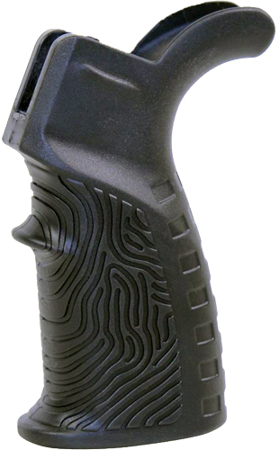 GUNTEC AR15 T37 PISTOL GRIP - RUBBER OVERMOLD BLACK