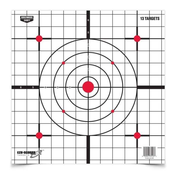 Birchwood Casey Eze-Scorer Targets Paper Targets 12" Sight-In (13-Pack)