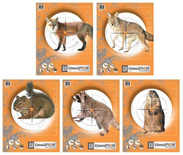 Champion Critter Series Targets - 11" X 14" 10/Pack