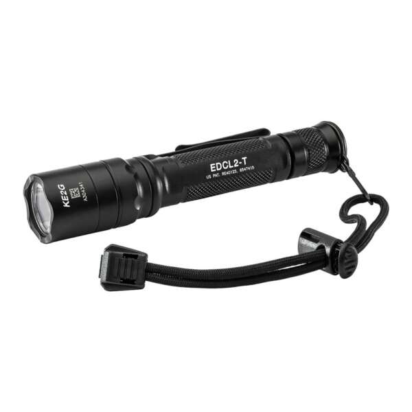 Surefire EDCL2-T Dual Output Everyday Carry Flashlight 1200 Lumens Black