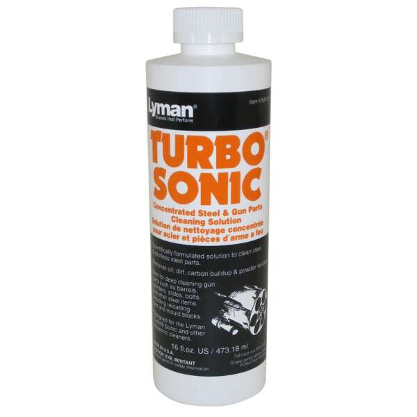 Lyman Turbo Sonic Ultrasonic Steel & Gun Parts Cleaning Solution - 16 oz