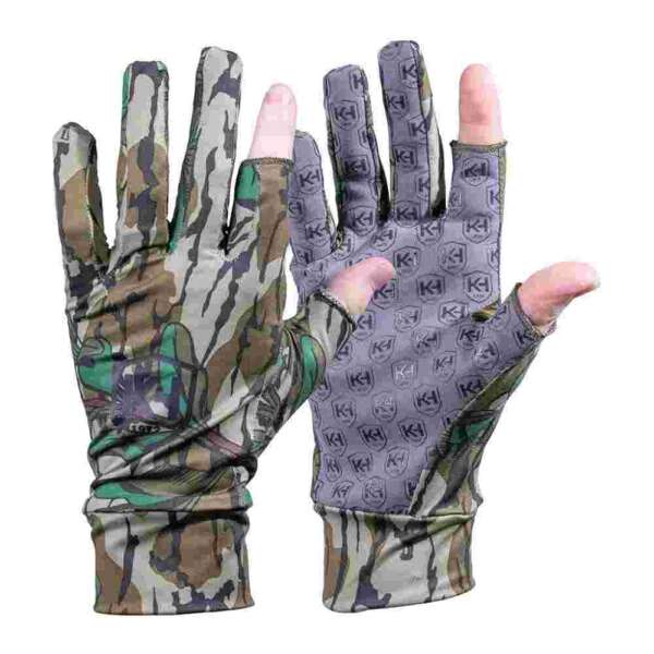 Knight & Hale Run N' Gun Gloves One Size Mossy Oak Greenleaf