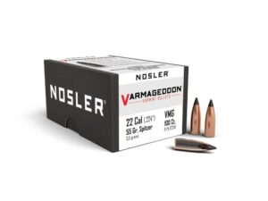 Nosler VarMageddon Rifle Bullets .22 cal .224" 55 gr FB-TIPPED 100/ct
