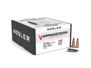 Nosler VarMageddon Rifle Bullets .22 cal .224" 55 gr FB-TIPPED 500/ct