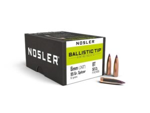 Nosler Ballistic Tip Hunting Rifle Bullets 6mm .243" 95 gr SBT-BTIP 50/ct