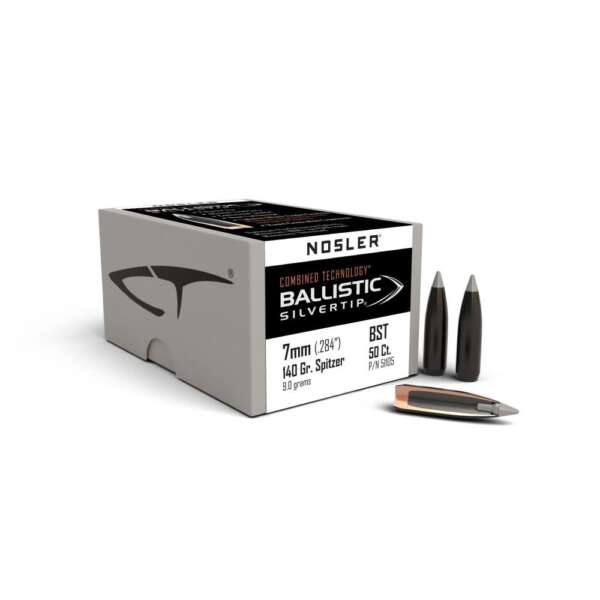 Nosler Ballistic SilverTip Hunting Rifle Bullets 7mm .284" 140 gr SBT-BSTIP 50/ct