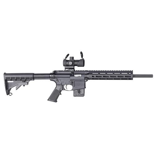 S&W M&P 15-22 Sport Rifle .22LR 10rd Magazine 16.5" Barrel with MP-100 M&P Red/Green Dot Optic Compliant Fixed Stock