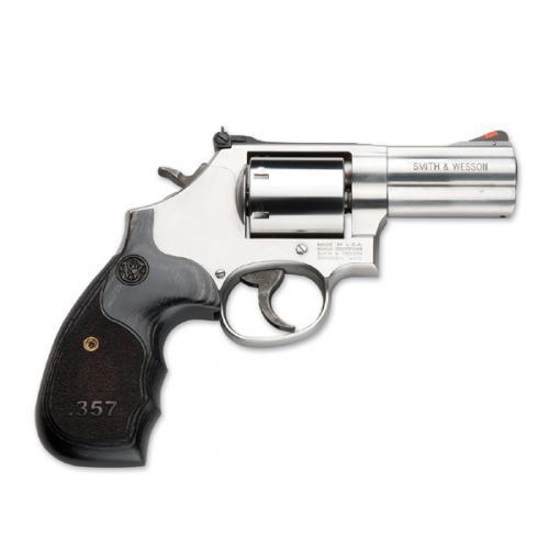 Smith & Wesson L-Frame Model 686 Plus Handgun .357 Mag 7rd Capacity 3" Barrel Silver with Black