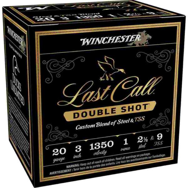 Winchester Last Call TSS Shotshells 20ga 3" 1oz 1350 fps #2.5 & #9 25/ct