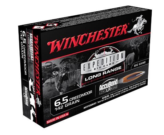 Winchester Expedition Big Game Long Range Rifle Ammunition 6.5 Creedmoor 142 gr. AB 2700 fps 20/ct