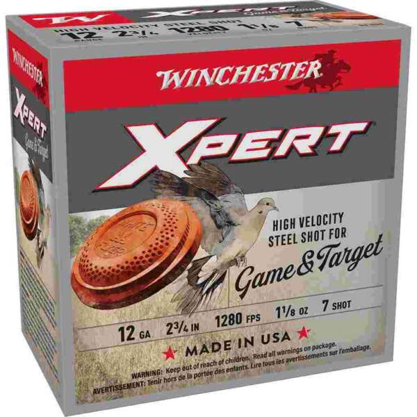 Winchester Super-X Shotshells 12 ga 2-3/4" 1-1/8 oz 1280 fps #7 25/ct