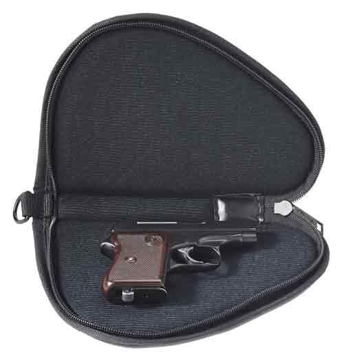 US PEACEKEEPER PISTOL CASE 9" - BLACK 600 DENIER LOCKABLE