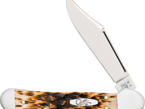 CASE KNIVES AMBER BONE PEACH - SEED JIG MINI COPPERLOCK