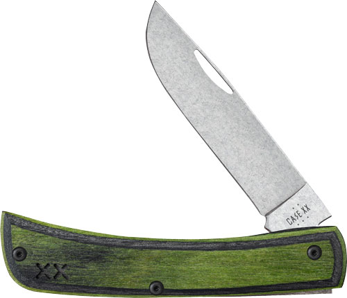 CASE KNIVES CROSSROADS SERIES - GREEN/BLACK LAM SOD BUSTER JR