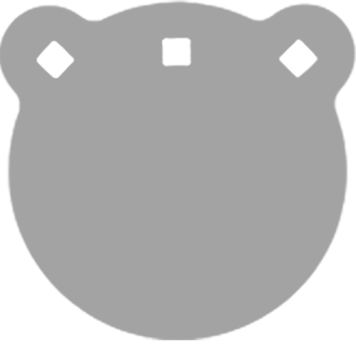 BASH TARGET AR500 GONG TARGET - ROUND 6"-1/2" THICK