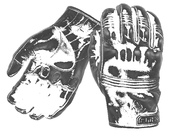 All-Leather Gloves with Knuckle Armor